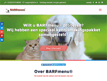 Tablet Screenshot of barfmenu.nl